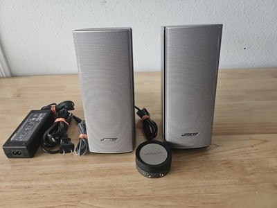 Bose Companion 20 Multimedia Computer Speaker System Silver, Wires, Pod - Tested