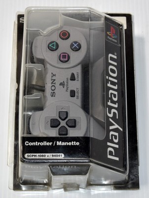 New Sony PlayStation 1 PS1 PSone OEM Controller SEALED Gray