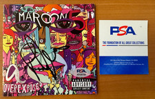 Adam Levine PJ Morton Maroon 5 Signed Autographed Overexposed CD PSA/DNA COA