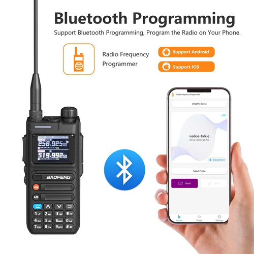 BAOFENG UV26 Walkie Talkie Multi Band USB C GPS Bluetooth APP Program Recording - Picture 12 of 16