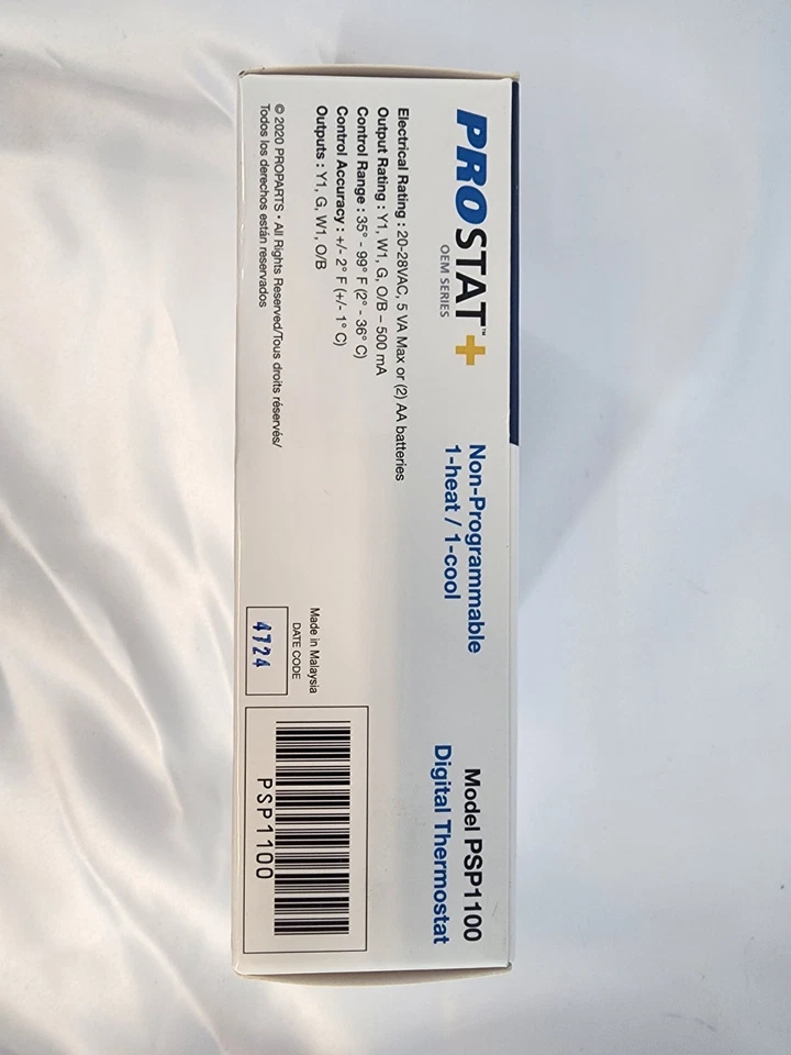 Prostat+ Model PSP2100 Non Programmable Thermostat Digital Heat Pump - Image 3 of 4