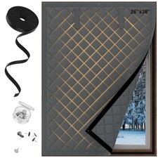 Window Insulation for Winter, Thicken Cotton Layer Thermal Window Cover 26" x...
