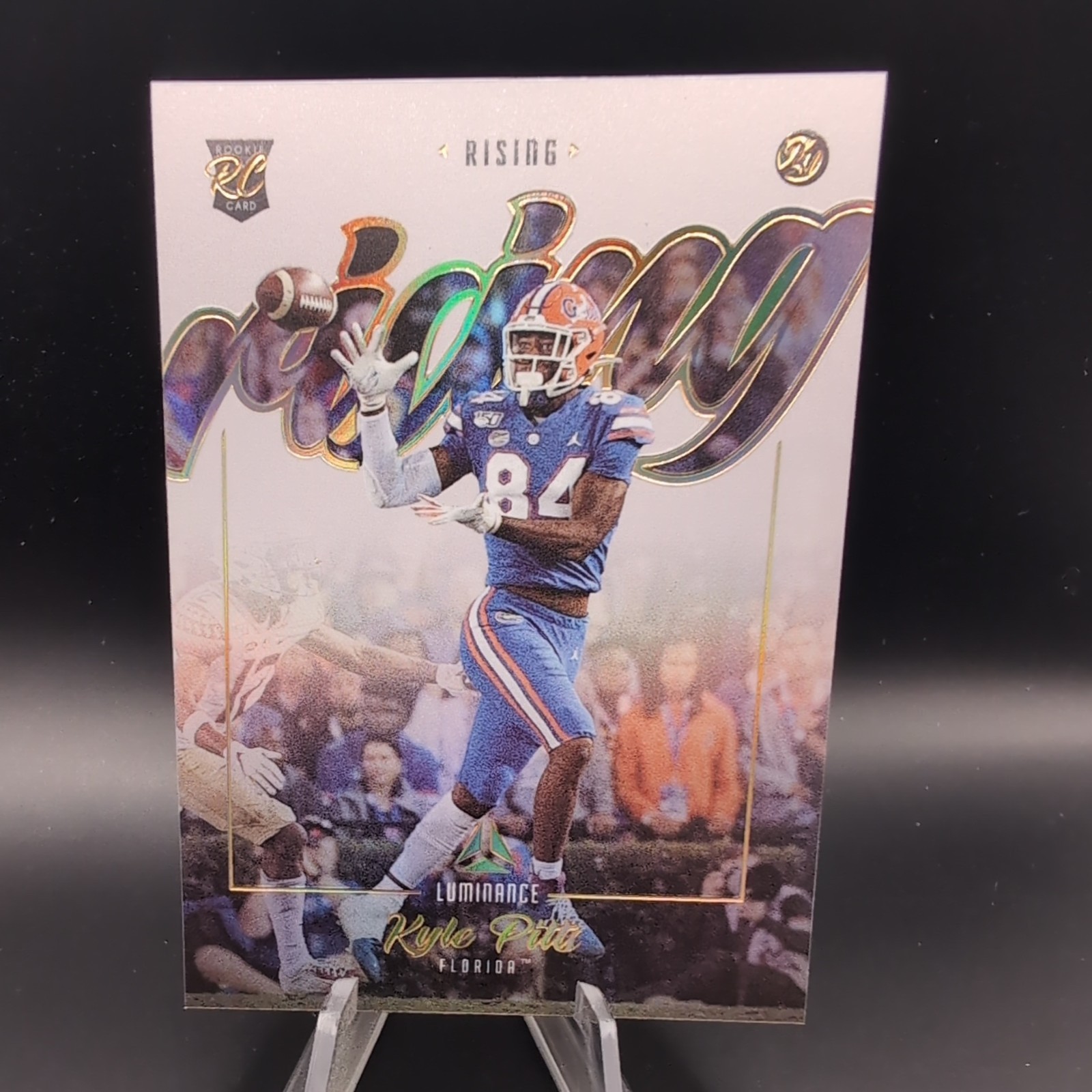 2021 Luminance Football Kyle Pitts RC Rising SSP Rare Case Hit Florida