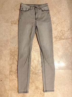 Pageone Damenhose, Jeans, Stretch, Grau, 36