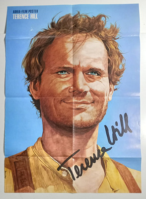 VIER FÄUSTE FÜR EIN HALLELUJA 1971 Sondermotiv A2 Terence Hill Peltzer Grafik