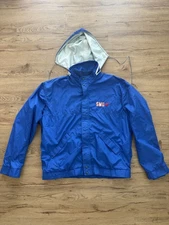 *RARE* Mens XL Vtg SMU Mustangs Blue Full Zip Hideaway Hood