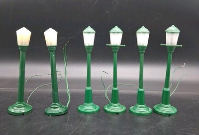 Lot of 6 Vintage Colber (X2) & Acme (X4)  Boulevard Lamp Posts O Gauge