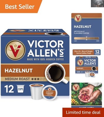 Kosher Certified Hazelnut Coffee Pods - 12 Count for a Rich Flavor Experience