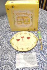 Pfaltzgraff The Secrets Of Pistoulet Wine & Cheese Plate + knife by Jana Kolpen