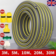 PVC Premium Yellow Reinforced Garden Hose Pipe Range of Sizes 3 - 50 Metre