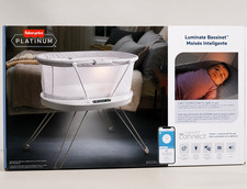 Fisher-Price Platinum- Luminate Smart Bassinet - White GHP38 Cry Detection