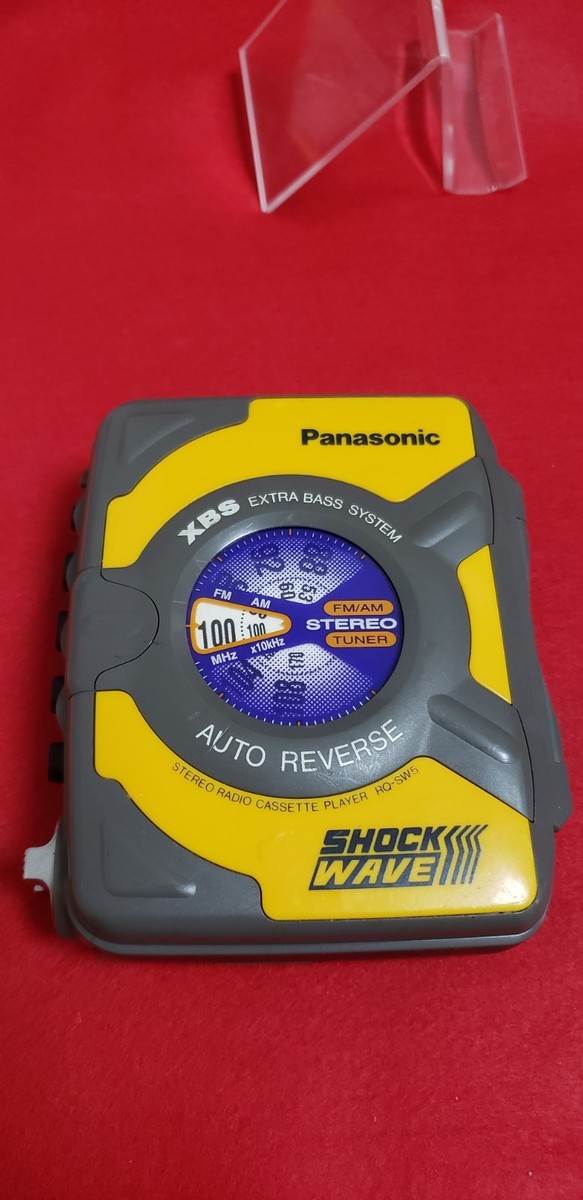 k*y様 Panasonic RQ-SW5Z-Y カセットプレーヤー　ショックウ Panasonic STEREO RADIO CASSETTE PLAYER RQ-SW5Z Power-on and