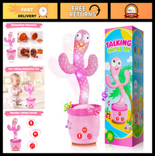 Dancing Talking Cactus Toy for Toddlers - Interactive Baby Gift, Mimics Sings,