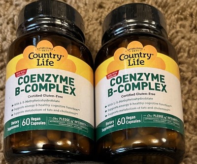 Country Life Coenzyme B-Complex 60 Ct-2 Pack Exp 10/27
