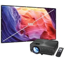 Memorex All In One Projector & Screen Kit Model MPJ302VP BRAND NEW UNOPENED BOX