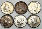 (6) US Coins 1964D Kennedy Half Dollars 90% Silver Circulated EXCEL DETAIL