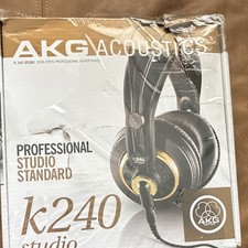 AKG Acoustics K240 Studio Semi-Open Wired Headphones Black Gold DJ Studio