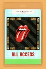 Rolling Stones 1999 No Security Tour AA Laminated Backstage Pass