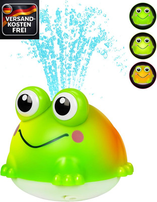 Baby Badespielzeug mit LED Lichtern Frosch Wasserspielzeug für Kleinkinder