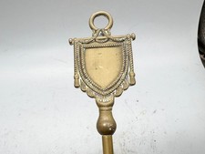 VINTAGE BRASS FIREPLACE TOASTING FORK BRITISH BRASSWARE PUB INN SIGN HANDLE