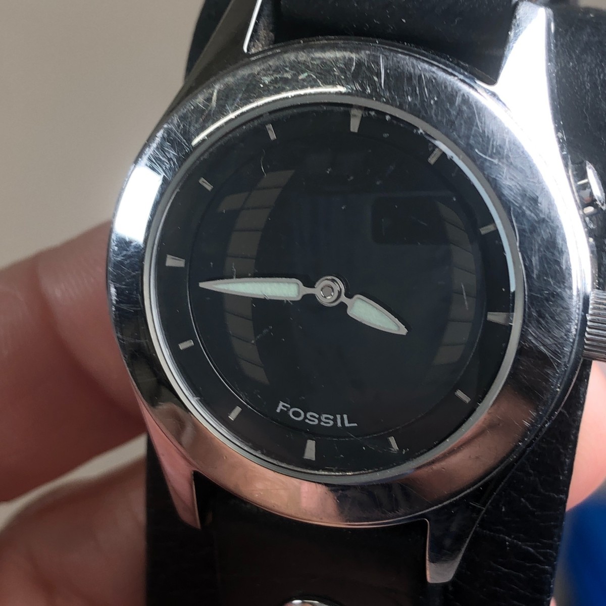 フォッシルFOSSIL ビッグティックBIG TIC JR−8162 Fossil Big Tic Women JR-8162 Animated Leather Bund Strap