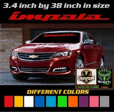 Chevy Chevrolet Impala Windshield Banner Decal - Sticker - Graphic LT LTZ SS 