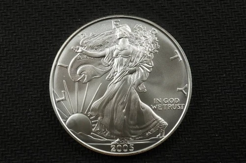 NobleSpirit Gem BU 2005 American Eagle 1oz .999 Silver Round