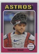 2024 Topps Heritage High Number Missing Signature Variation SP Yainer Diaz 5m1