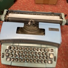 Smith Corona Electric Coronet Super 12 Baby Blue Typewriter Tested Works 1979 thumbnail