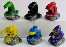 LOOSE SET 6 Subway 1995 CY-TREDS Runaway Robot ROBOTS Pullback Toy COMPLETE