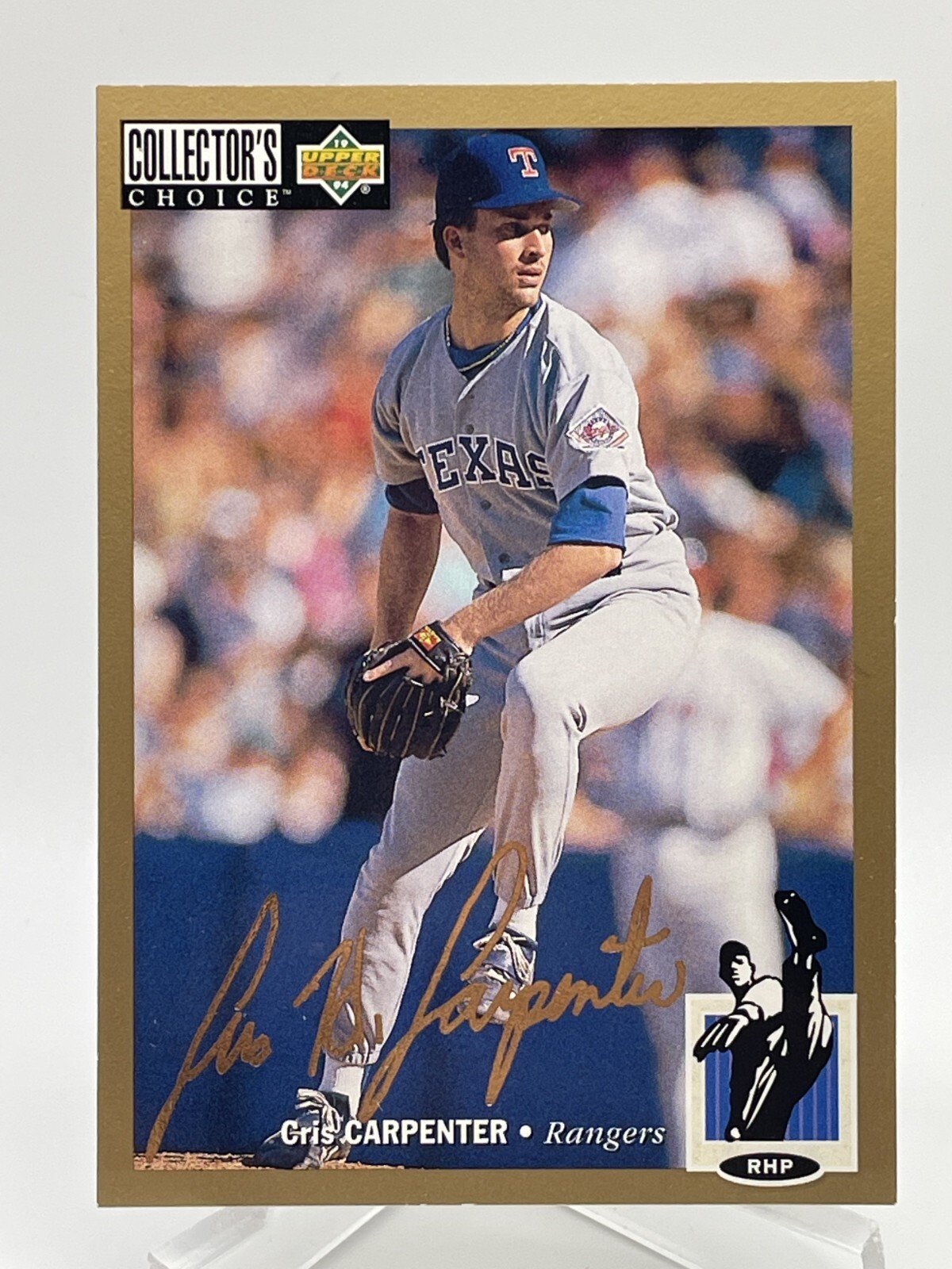 Cris Carpenter 1994 Upper Deck Collector's Choice #73 Gold Signature E7 1