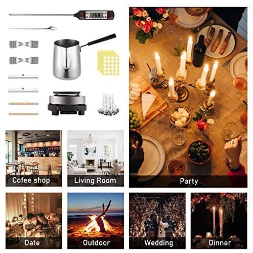Candle Making Kits for Adults + Wax Melter Electronic Hot Plate, Wax Melt Making eBay