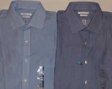 New Mens Van Heusen Classic Fit Wrinkle Resistant Spread Collar Dress Shirt