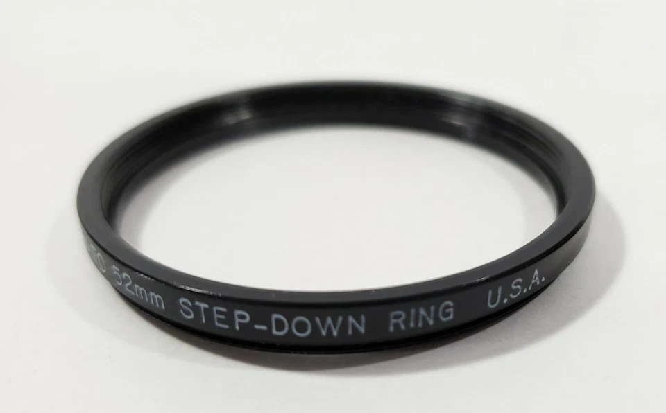 Tiffen 55mm to 52mm Step Down Lens Filter Ring Plastic Camera Adapter Made USA - Image 3 of 4