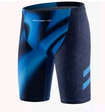 My Kilometre Boy's Drawstring Training Jammer Swimsuit, Blue Small NWT