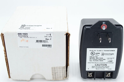 Interlogix  GE 600-1023 Universal Security Sys  Class 2 Transformer, 16.5V 40VA