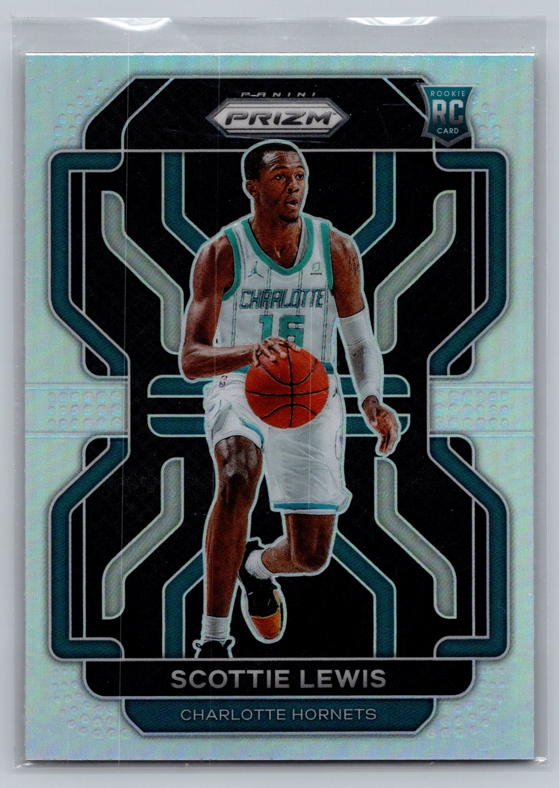 2021-22 Panini Prizm #287 Scottie Lewis Silver Prizm RC Hornets