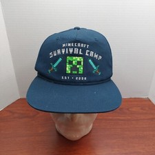 Minecraft Survival Camp Youth Snapback Hat Cap