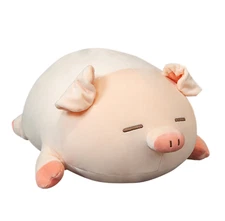 20" Cute Fat Pig Stuffed Animal Hugging Pillow Plushies Super Soft