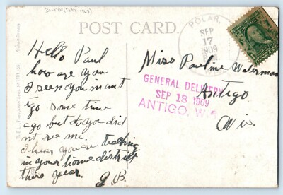 #ad The Best Of Friends Must Part DPO 1897 1967 Polar Wisconsin WI Postcard $19.47