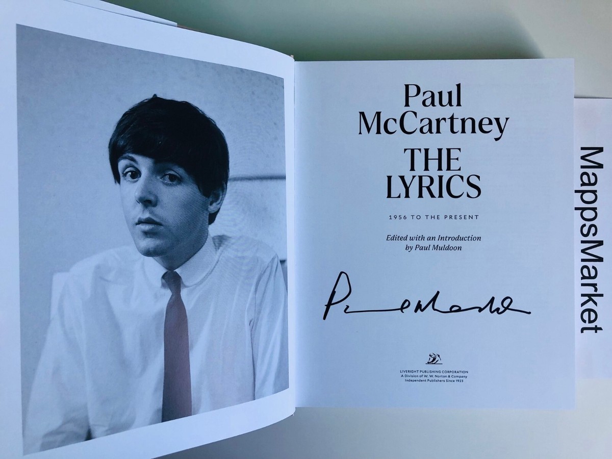 The Lyrics: 1956 to the Present by Paul McCartney SIGNED by Paul