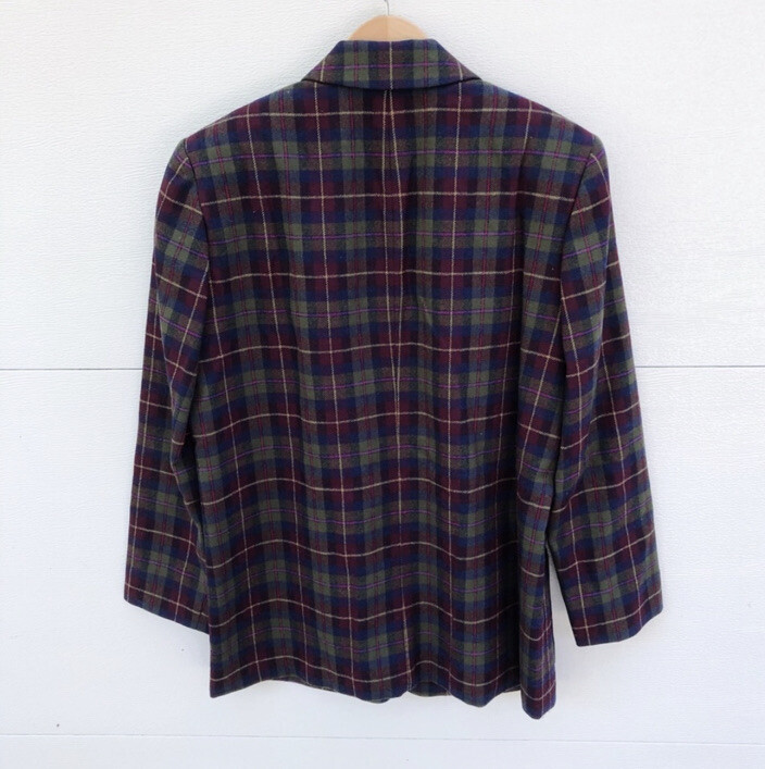 Pendleton Plaid Wool Blazer - image 2