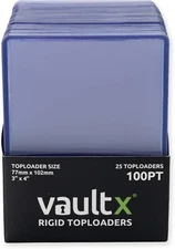 Premium Extra Thick Seamless Toploaders 100pt - 3" x 4" Rigid Card Holders