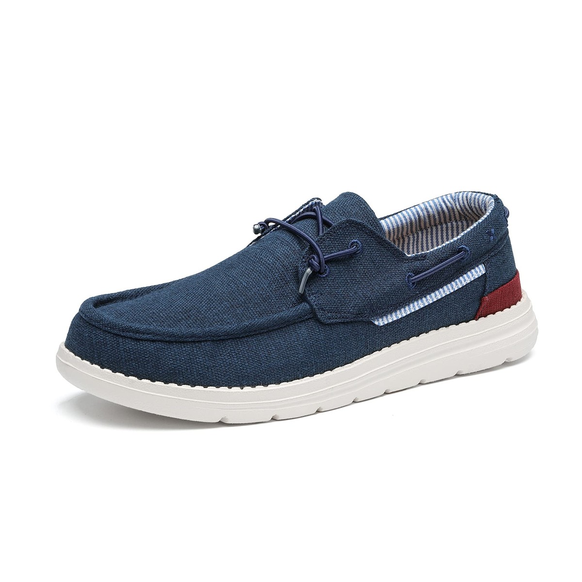 〽️Closed Toe Loafers Sneakers Men\'s Blue Canvas Slip On Casual Lightweight Amazon.com | Men main image 3