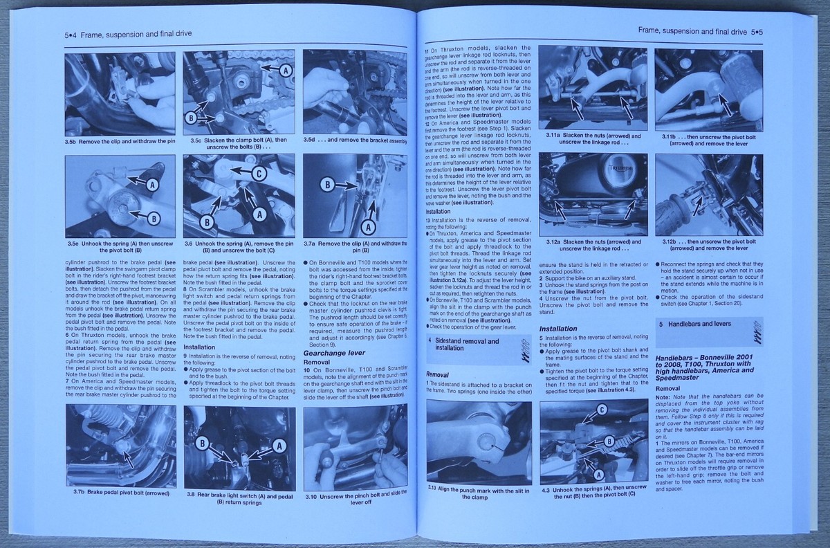 Triumph Bonneville T100 America Speedmaster Thruxton Scrambler