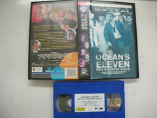 OCEAN'S ELEVEN 2001 VHS italiano ITA Clooney Damon Garcia Pitt Julia Roberts