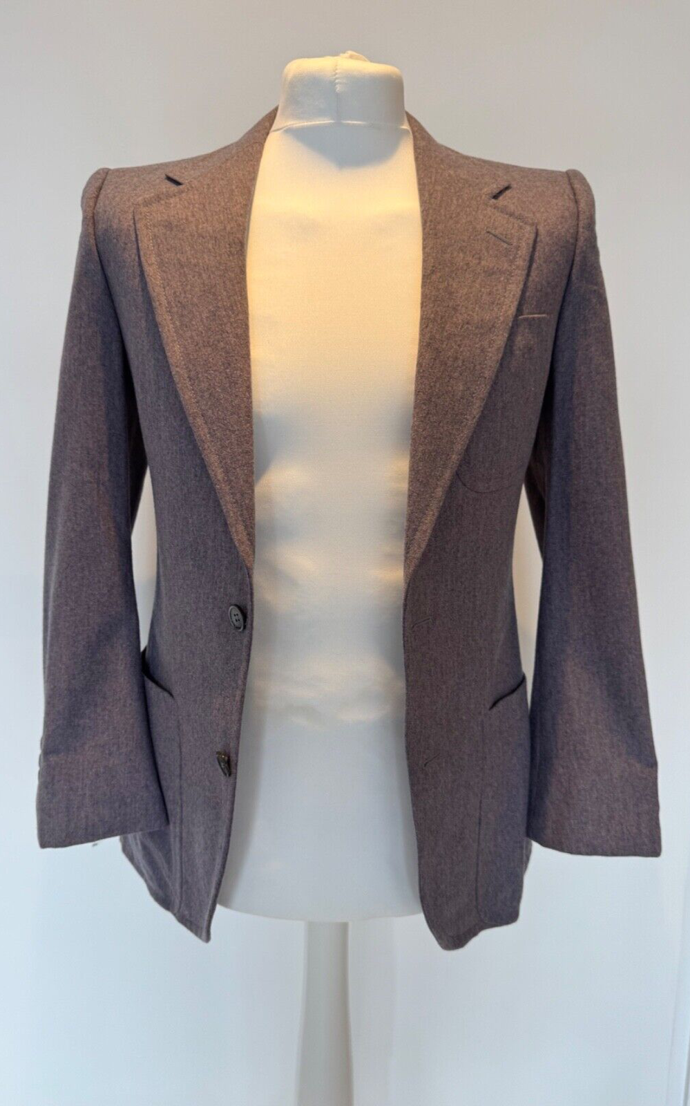 Splendida giacca in lana di lavanda gigli YSL Yves Saint Laurent piccola