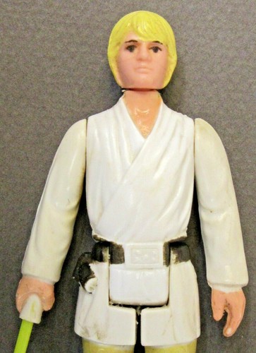1977 Star Wars Luke Skywalker Farmboy Blonde With Lightsaber Hong Kong Ebay