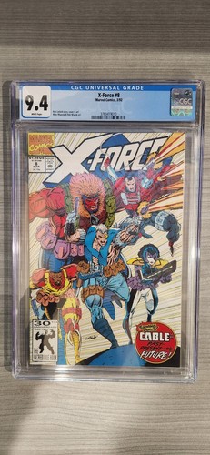 X-FORCE #8 CGC 9.4 MARVEL COMICS 1992 Rob Liefeld story, cover and interior art