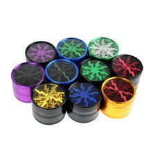Tobacco Herb Grinder 4 Layers Lighting Design Large Metal Smoke Crusher 1 Piece